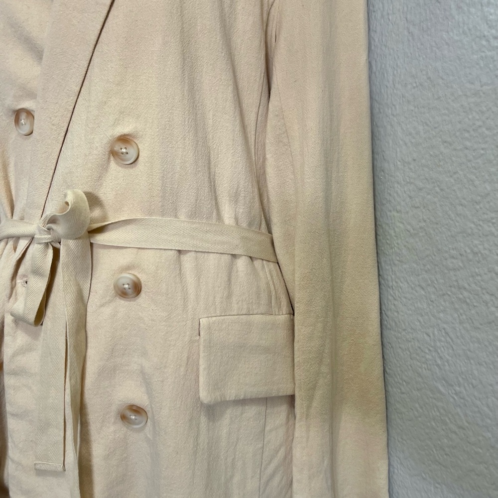 Womens Free People Beige Tie-Front Blazer Jacket - Picture 6 of 12